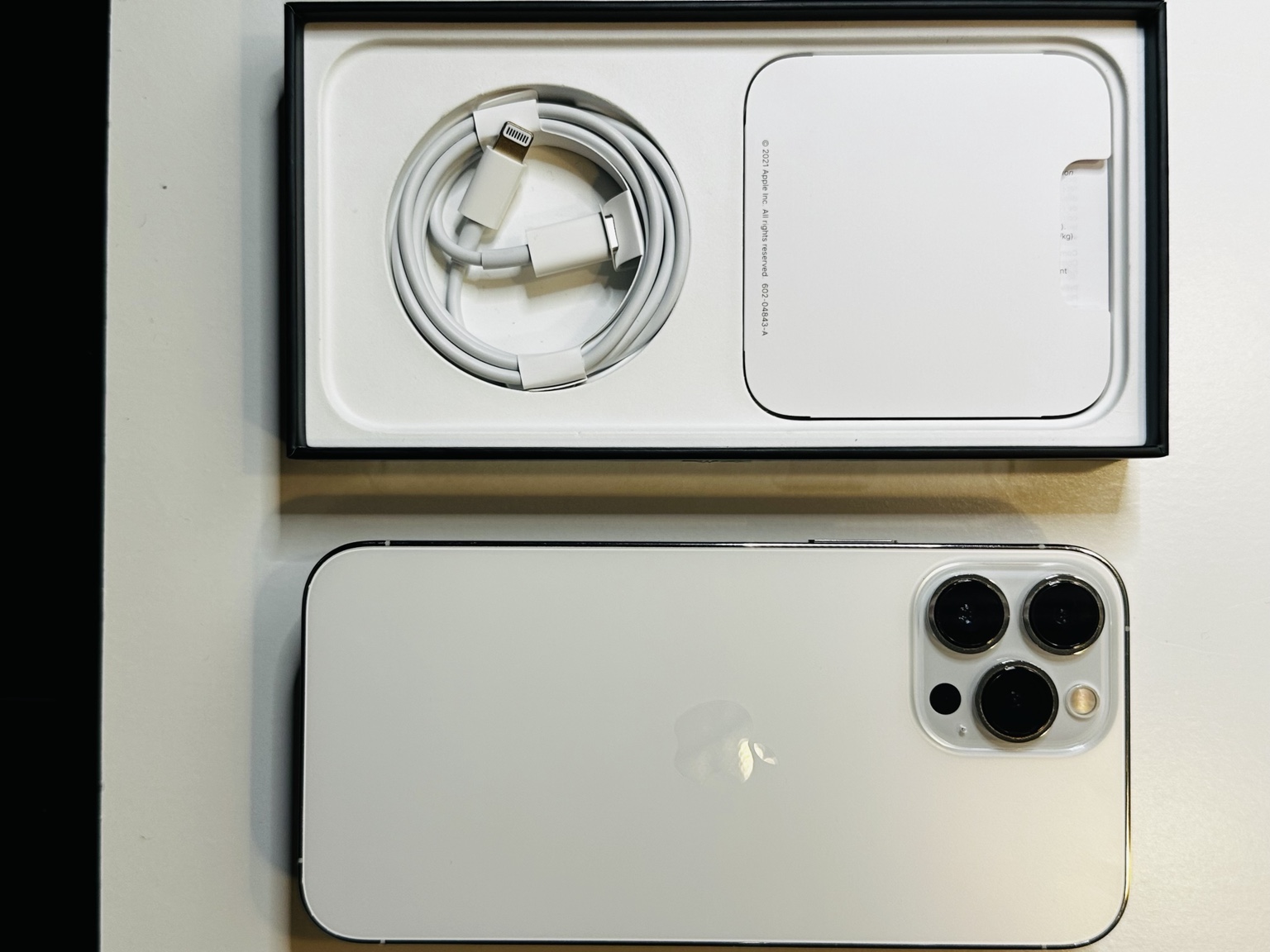 iPhone 13 Pro Max (128GB) — Silver — Used (Back glass broken) — Battery 89% view 2