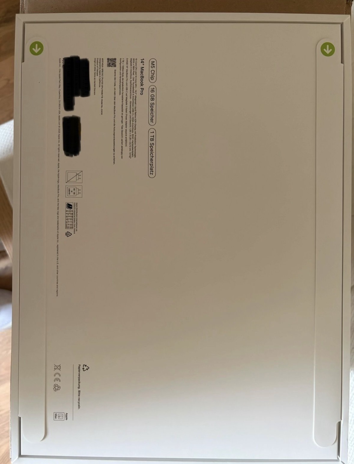 MacBook Pro 14-inch (M5) — Space Black — 16GB • 1TB — Brand new and sealed view 2
